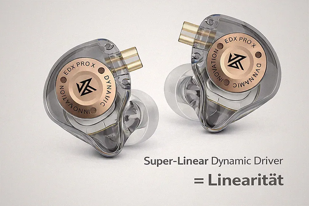 🎧 KZ EDX Pro X | Super-Linear Dynamic Driver | In-Ear Kopfhörer IEM | +Mikrofon