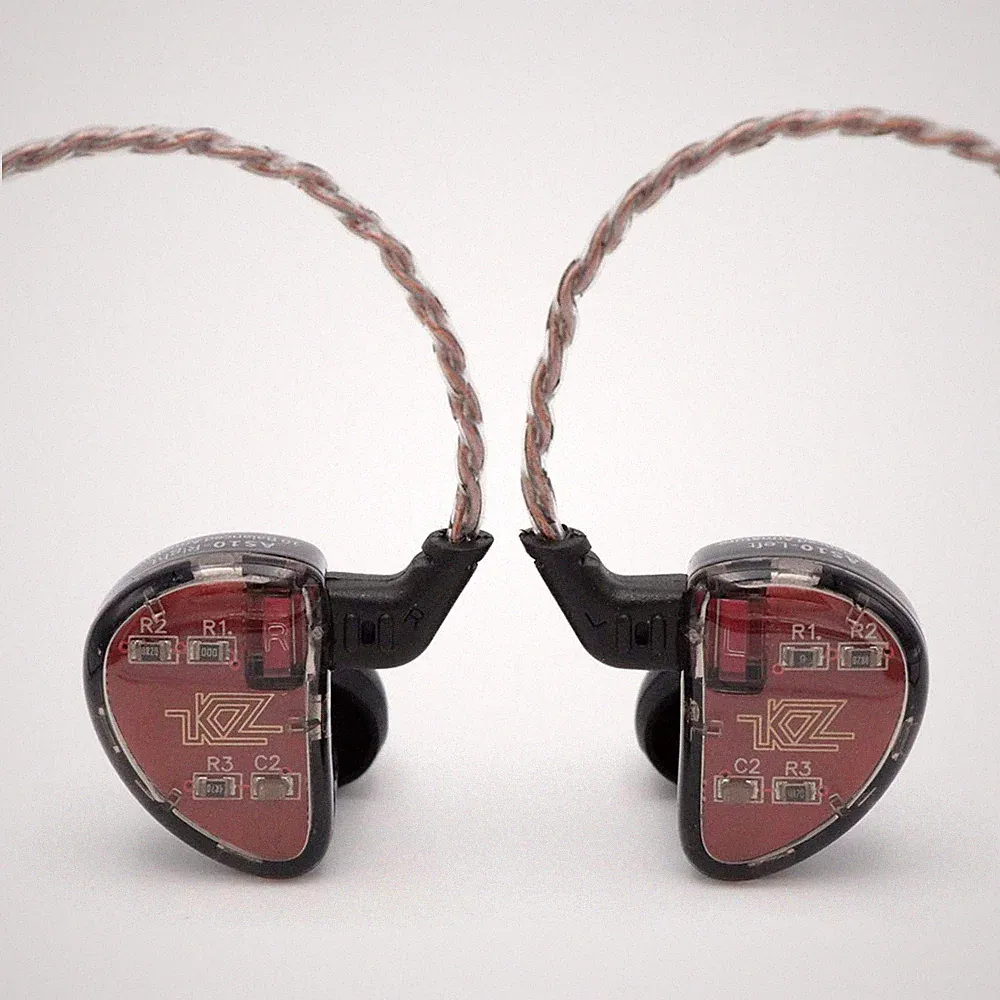 KZ LINSOUL AS10 In-Ear Kopfhörer mit 5 BA-Treibern, abnehmbares Kabel, Schwarz