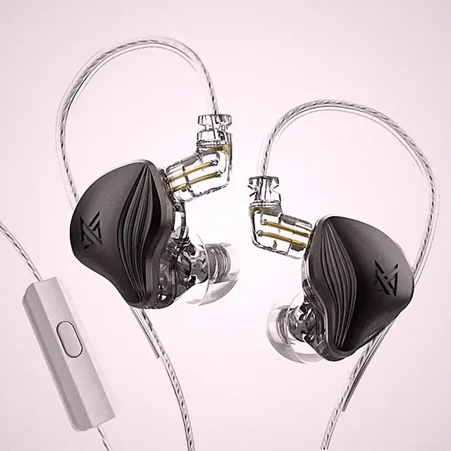 KZ ZEX Premium High-End Pro 3 Treiber HiFi In-Ear Kopfhörer Headset Schwarz