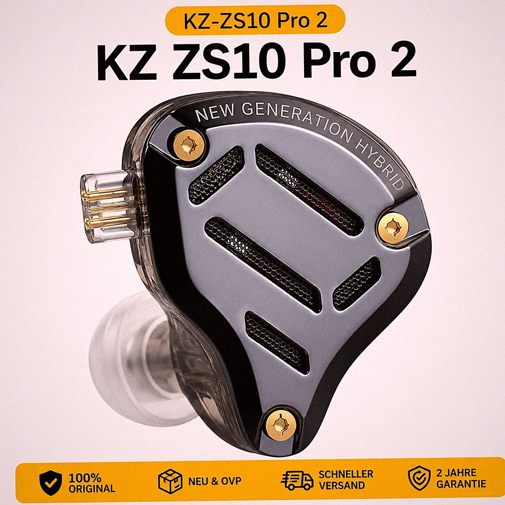 KZ ZS10 Pro 2 Hybrid IEM HiFi In-Ear Kopfhörer