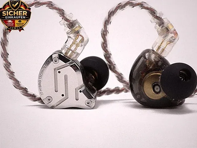 KZ ZS10 Pro, 4BA+1DD 5 Treiber In-Ear-Monitor, HiFi Kabelgebundene Ohrhörer