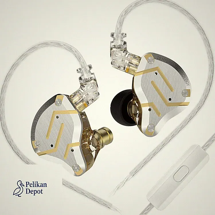 KZ ZS10 Pro IEM Kopfhörer Gaming 4BA 1DD Kabel
