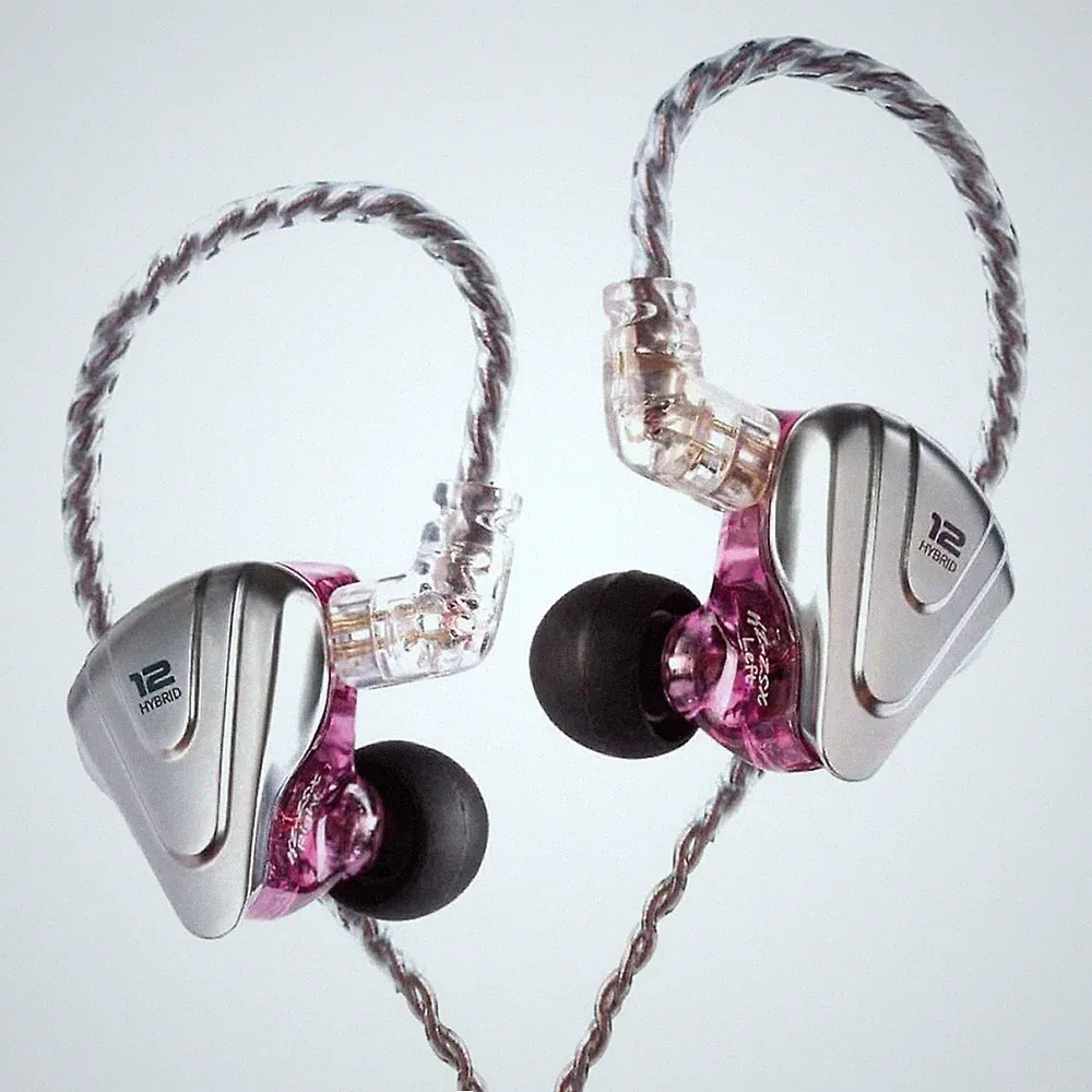 ✅KZ ZSX Premium 12-Treiber HiFi In-Ear Kopfhörer lila | High-End Klang Ohrhörer