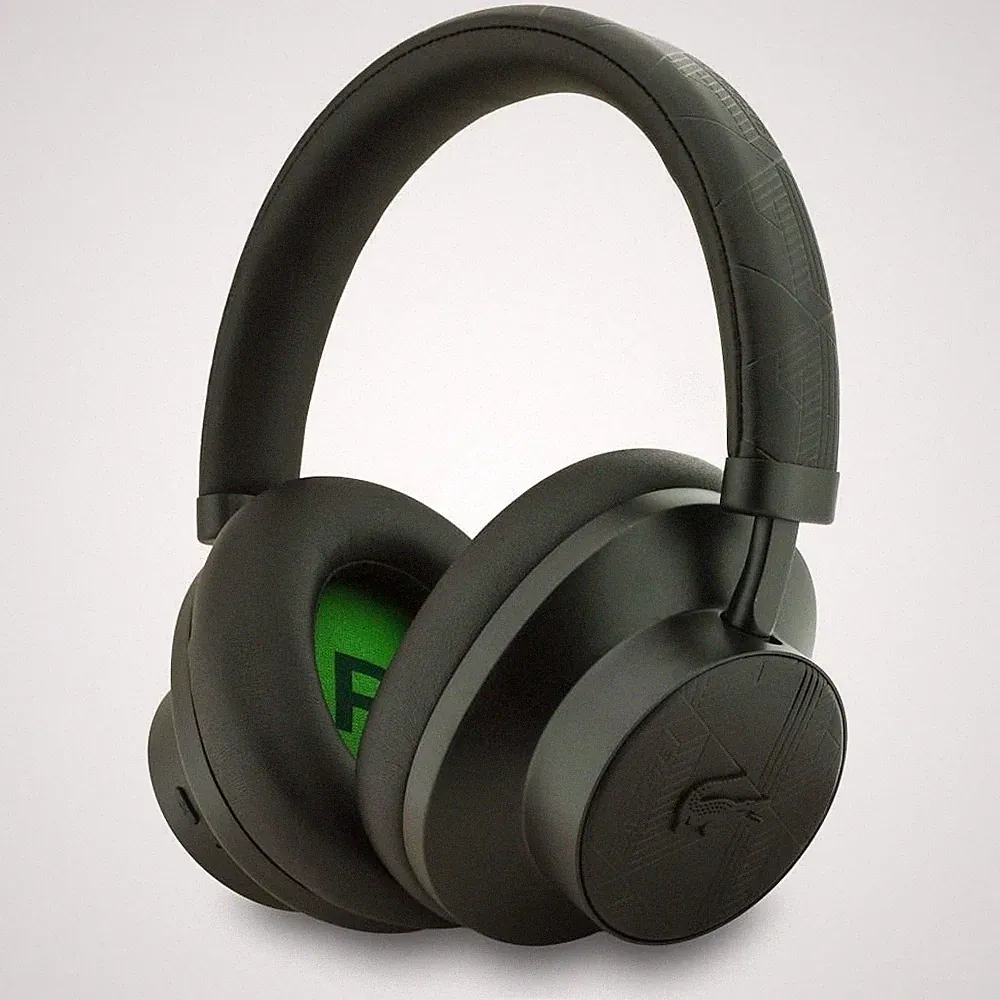Lacoste Bluetooth 5.4 Wireless Hybrid ANC Headset Kopfhörer On-Ear Monogram