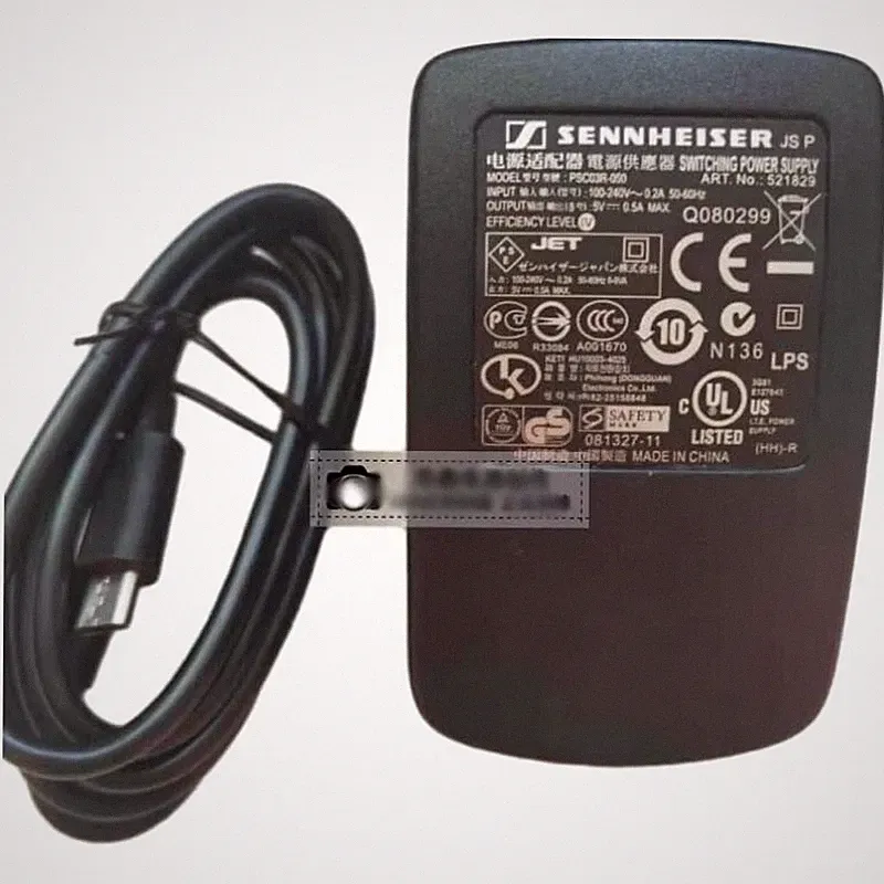Ladegerät für Sennheiser MM 400-X faltbar Bluetooth Reise Kopfhörer Netzadapter