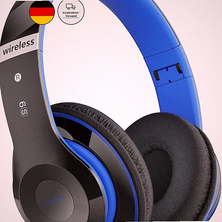 Lankey Sound 6S Bluetooth Kopfhörer Kabellos Over Ear mit 6 EQ Modi Schwarz
