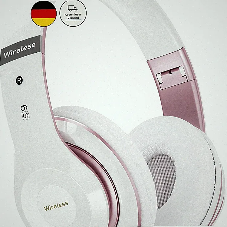 Lankey Sound 6S Bluetooth Kopfhörer Over Ear mit 6 EQ Modi, 65 Std Spielzeit
