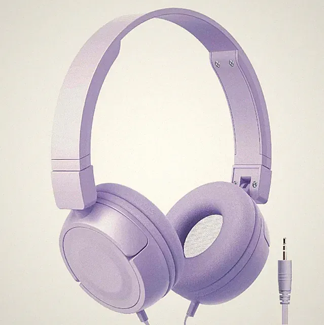 Laser Lilac Over-Ear kabelgebundene Kopfhörer - faltbar, AUX, reisebereit