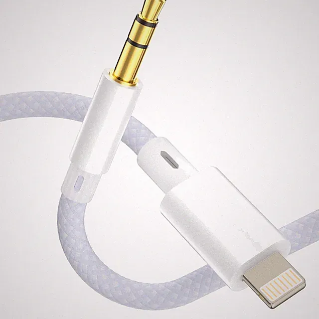 Layajia Aux Kabel Auto Lightning auf 35mm 12m Nylon geflochten kompatibel mit...