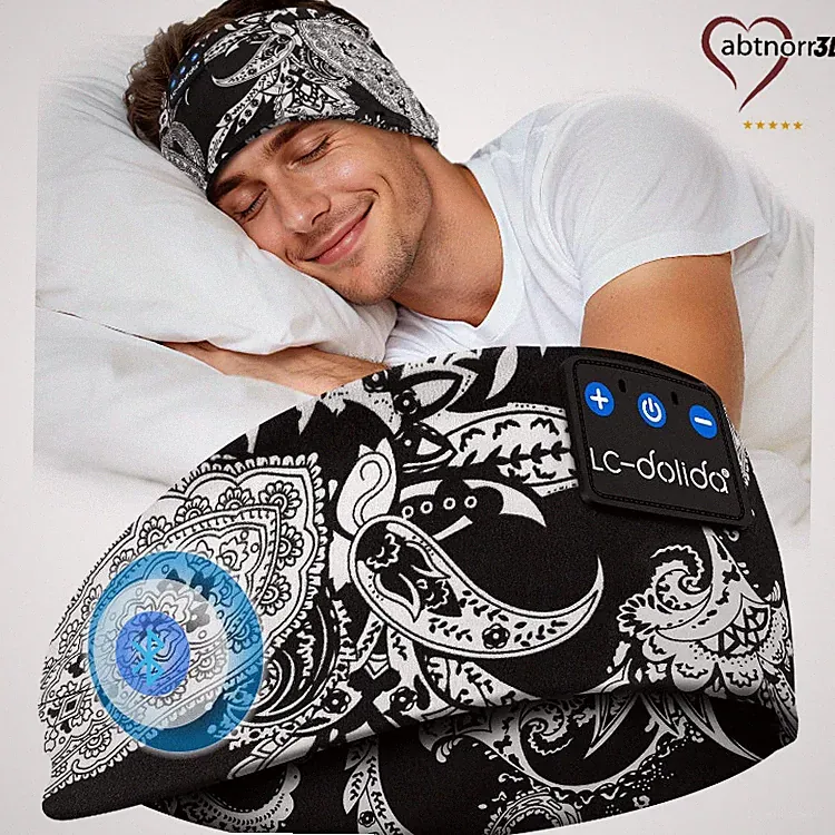LC-dolida Schlafkopfhörer Bluetooth 6-in-1 Stirnband mit Aktive, HiFi-Stereo