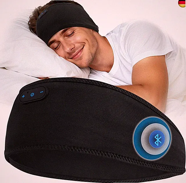 LC-dolida Schlafkopfhörer Bluetooth Kopfhörer Stirnband,Ultraweiche B
