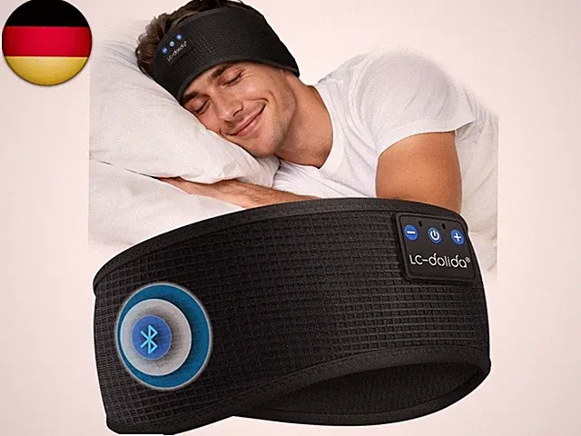 LC-dolida Schlafkopfhörer Bluetooth Stirnband Sport-Kopfhörer, Kabellos K