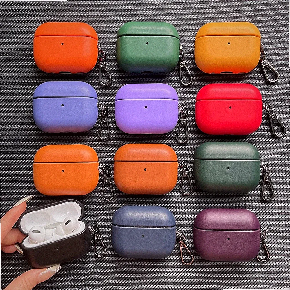 Leder Case für Apple AirPods Pro 3 (2025) Pro 2 4th 3rd Kopfhörer Schutz Hülle