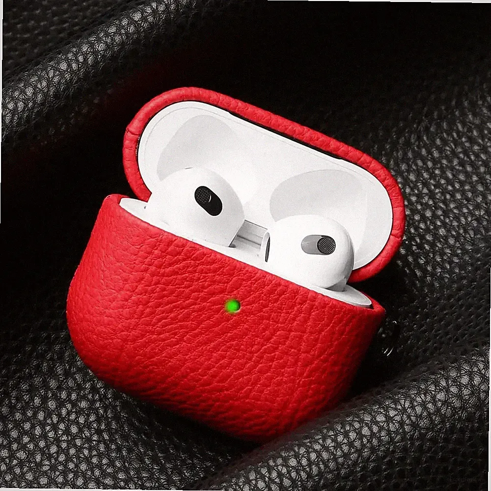 Leder Case für Apple AirPods Pro 3/Pro 2 4th 3rd 2nd Gen Kopfhörer Schutzhülle