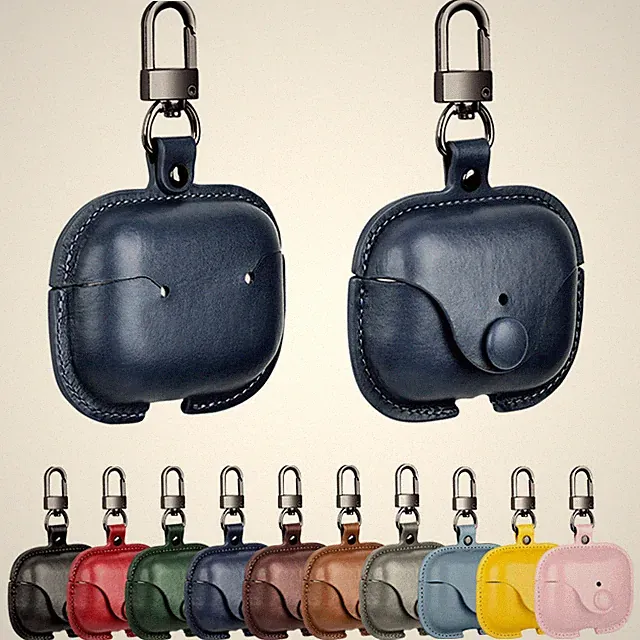 Leder-Kopfhörertasche für Apple AirPods Pro 3/Pro 2/4th/3rd Gen stoßfeste Hülle