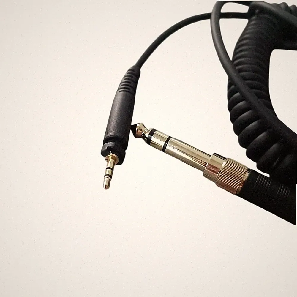 Lederummanteltes 2,5 m Kopfhörerkabel kompatibel mit für Shure SHR440/840
