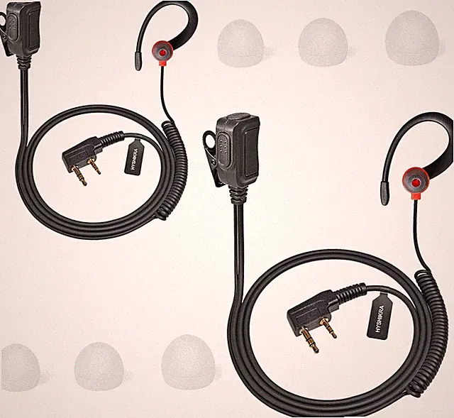 Leichte Funkkopfhörer G-Form Sicherheits-Headset für Retevis Kenwood RT24 UV5R