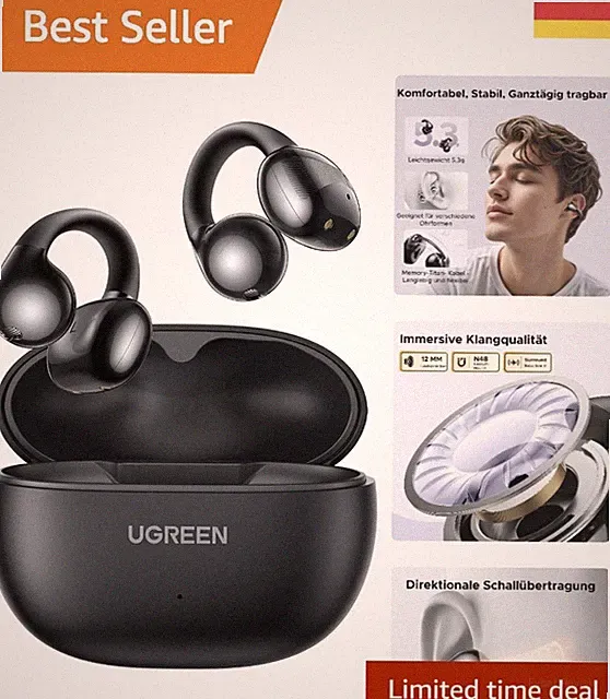 Leichte HiTune S3 Bluetooth 5.4 Kopfhörer, Noise Cancelling