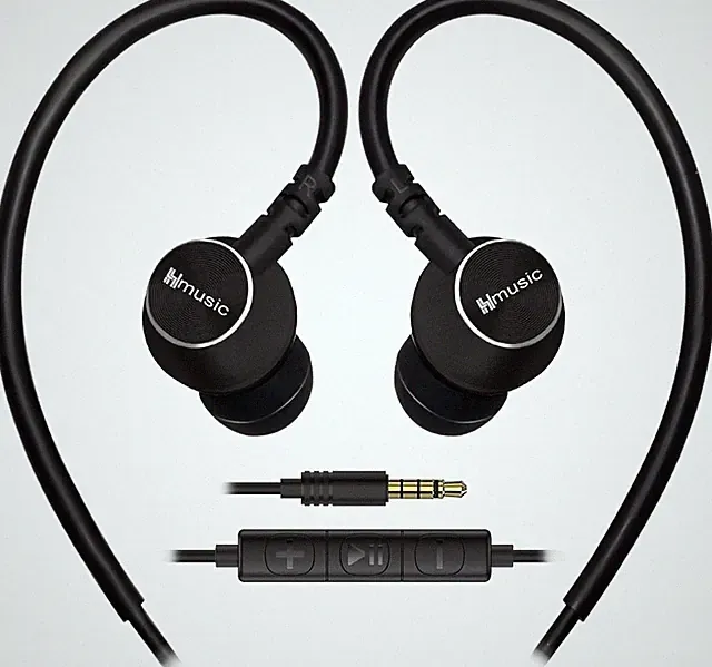 Leichte Sport-Ohrhörer mit 3,5mm Stecker und Inline-Steuerung