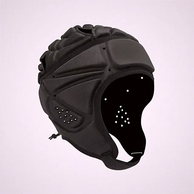 Leichter Rugbyhelm Gepolsterter Helm mit Kinnriemen für American Football