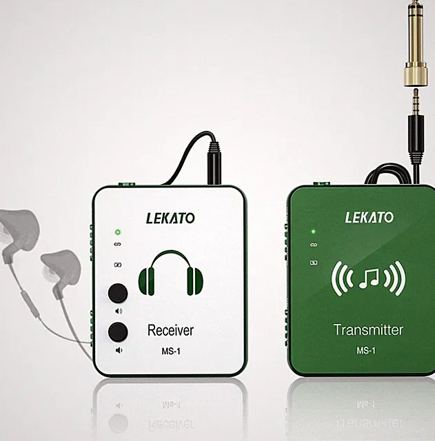 LEKATO MS-1G Drahtloses In-Ear Monitor System 2,4 GHz Stereo IEM mit Sender