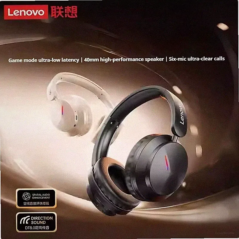 Lenovo EH140 Pro Kabelloses Gaming Headset mit 3D Surround Sound und Billig24