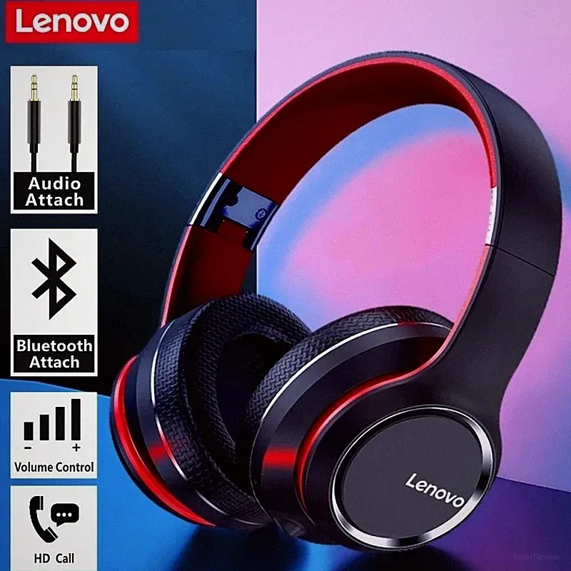 Lenovo HD200 Over-Ear Bluetooth Kopfhörer Faltbar HiFi Geräuschdämmung