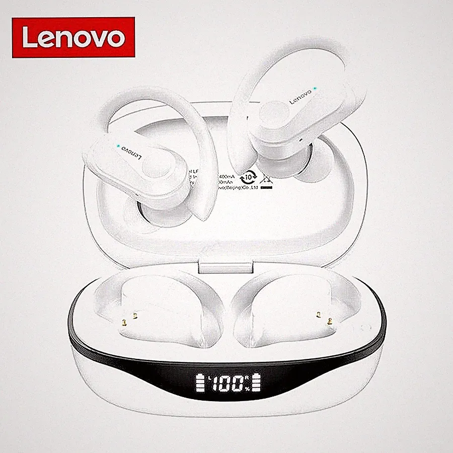 Lenovo Kopfhörer LP75 TWS Bluetooth 5.3 - kabellose Sport Ohrhörer in Weiß - NEU