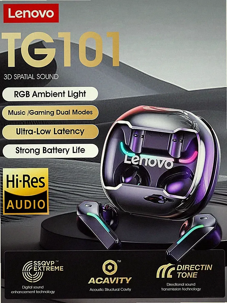 Lenovo True Wireless Earbuds Gaming Optimierung und Hi Fi Klang Billig24