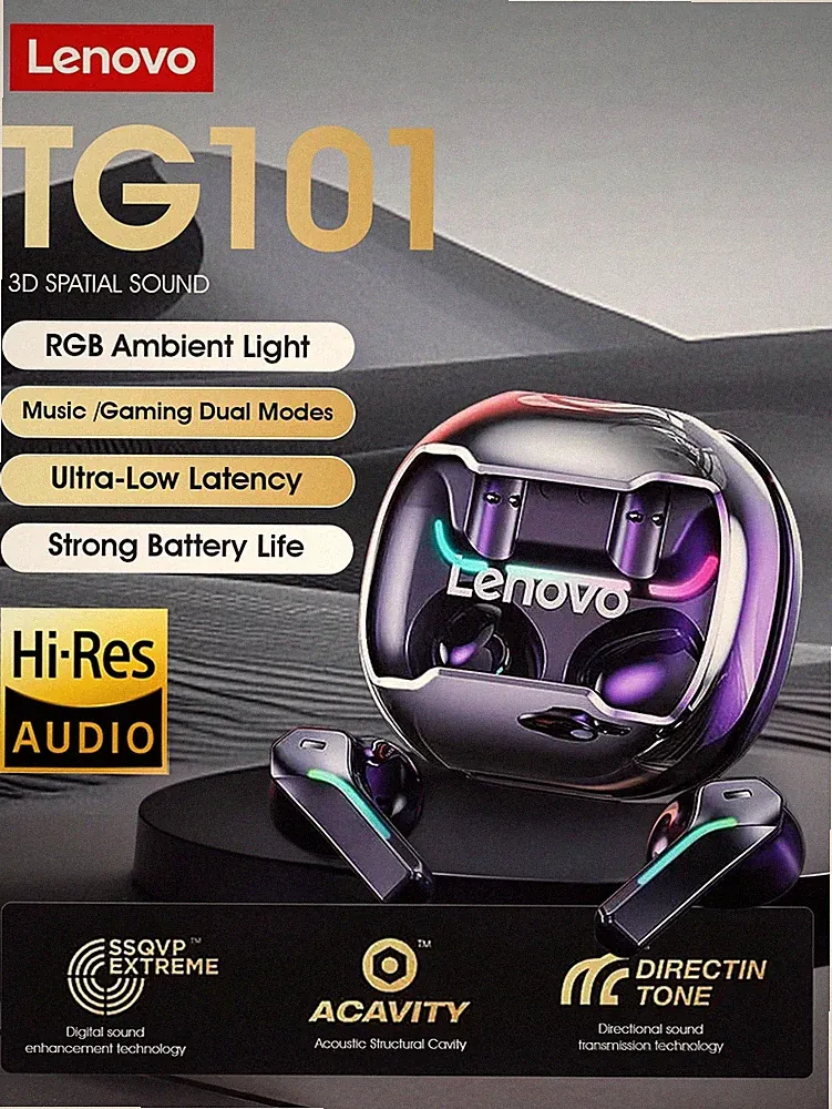 Lenovo True Wireless Earbuds Gaming Optimierung und Hi Fi Klang Billig24