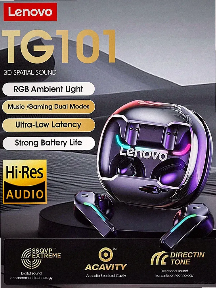 Lenovo True Wireless Earbuds Hi Fi Klang und modernes Design für Gaming Billig24