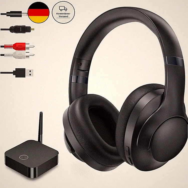 Letsactiv Kabellose Kopfhörer für Fernseher TH11, Over-Ear Bluetooth 5, 40