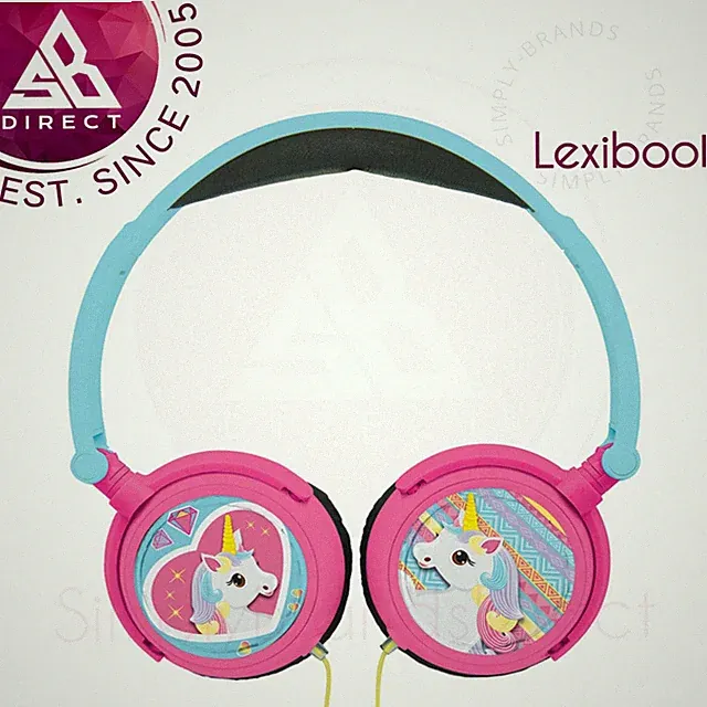 Lexibook HP017 Einhorn Stereo Reisekopfhörer|Faltbar|Lautstärkebegrenzer|NEU