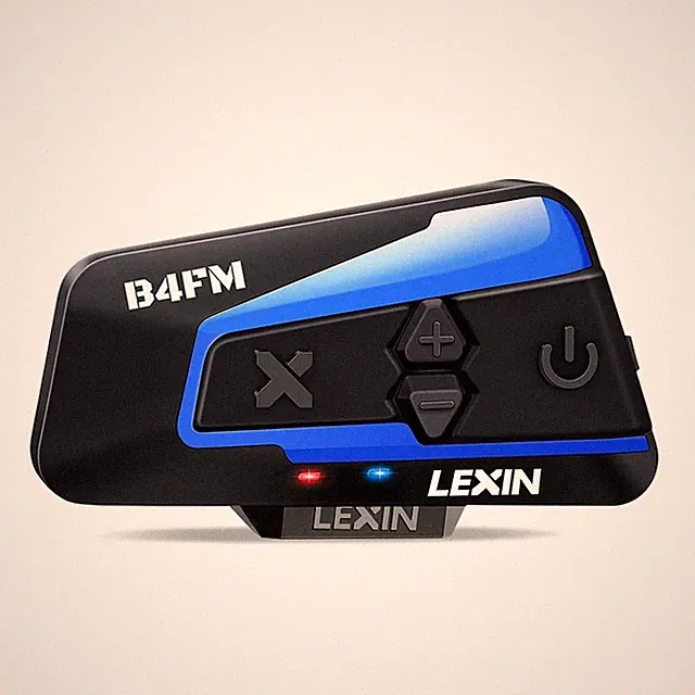 LEXIN B4FM Motorrad Intercom 2000m Reichweite Musikteilen Bluetooth 5