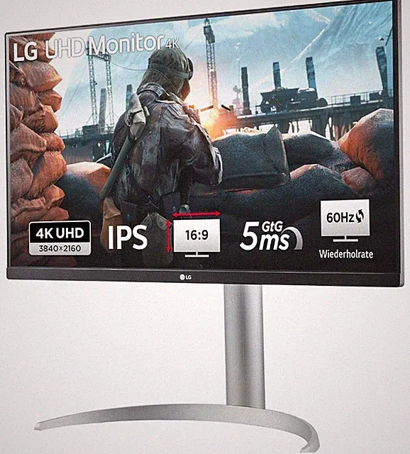 LG 27UP850K-W 68,4 cm (27 Zoll) 4K-LED-Monitor UHD, IPS, 5ms, HDMI, DisplayPort