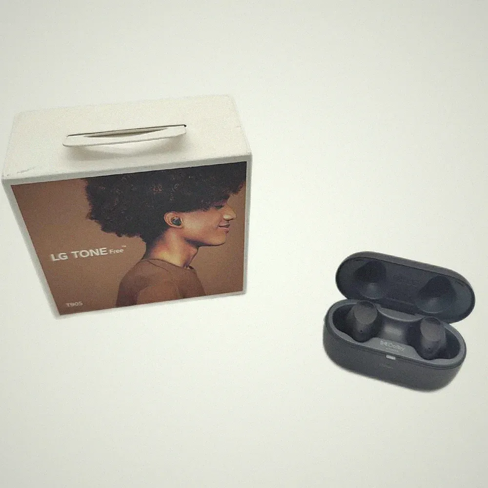 LG kabellose In Ear Kopfhörer Musik Technik T90S Dolby Atmos Schwarz Bluetooth