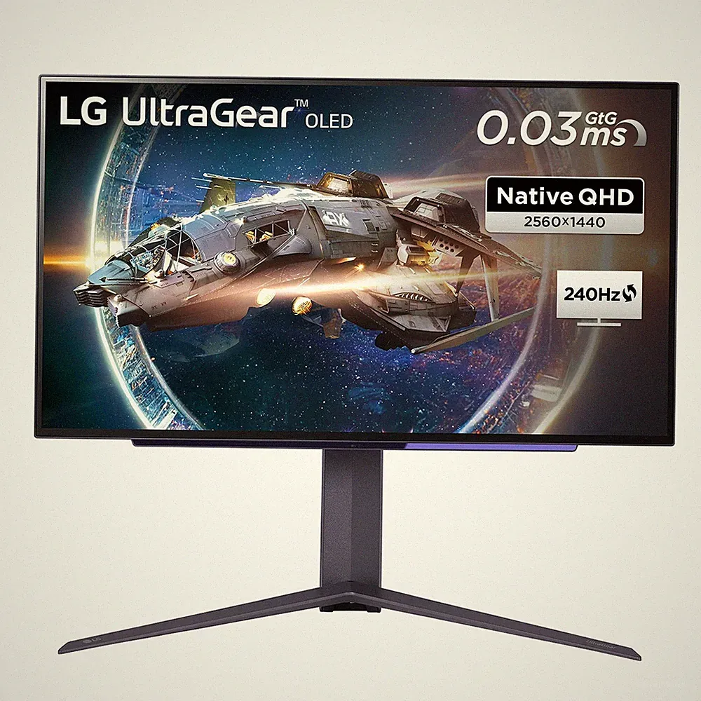 LG UltraGear 27GR95QE-B OLED Gaming Monitor 26,5 Zoll (67,32 Cm)