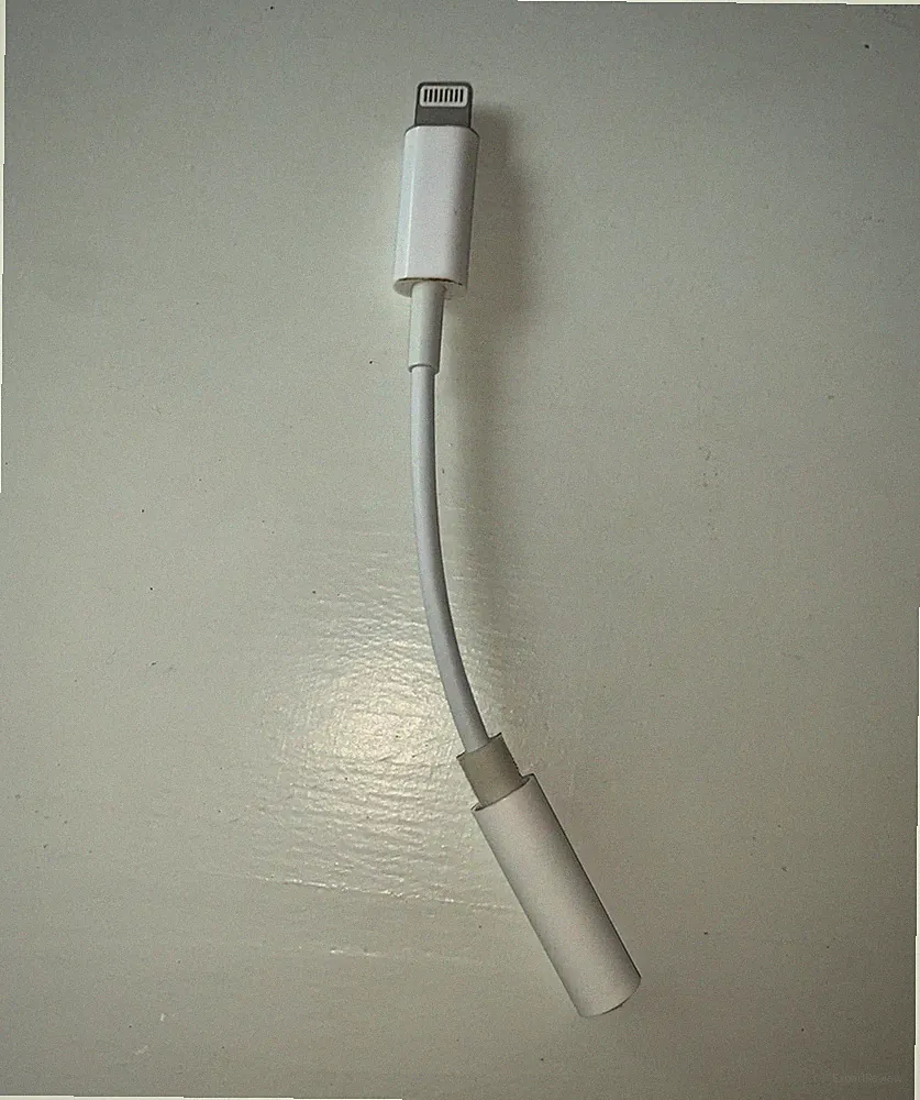 Lightning auf 3,5 mm Klinke Kopfhörer-Adapter Audio Kabel weiß für iPhone/etc