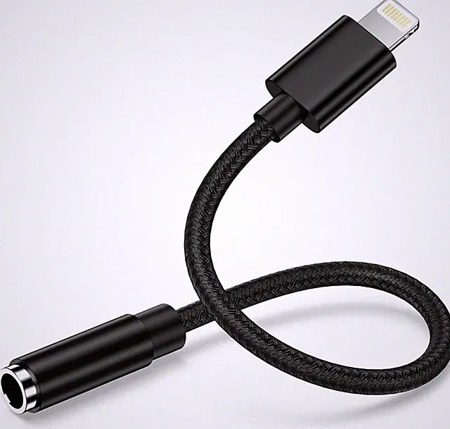 Lightning auf 3,5mm Klinke Adapter[MFi Zertifiziert] iPhone Aux Adapter,iPhone