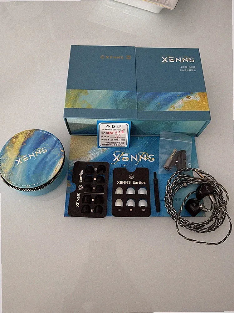 Linsoul Xenns Mangird Tea PRO In Ear Monitor, 6BA+2DD Hybrid Kopfhörer IEM, kabe