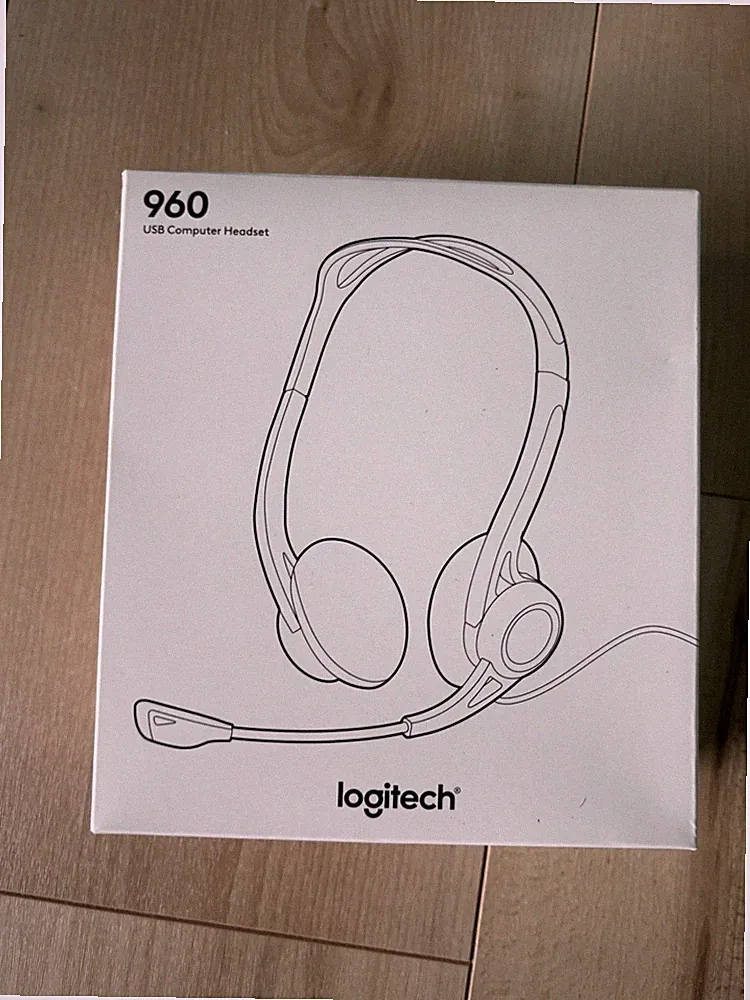 Logitech 960 Kopfhörer mit Mikrofon USB Stereo-Headset Verstellbares Mikrofon
