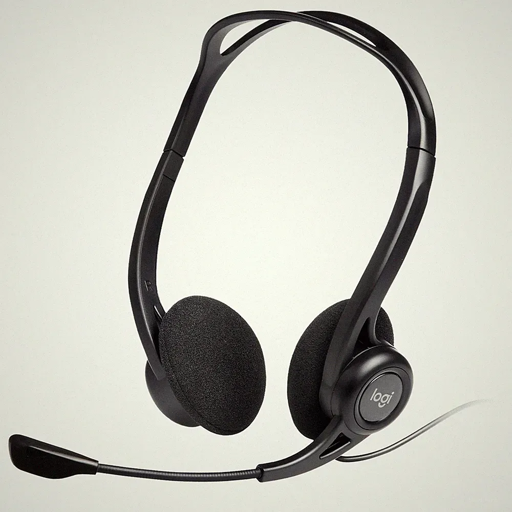 Logitech 960 USB - On-ear Headset | Schwarz Neu