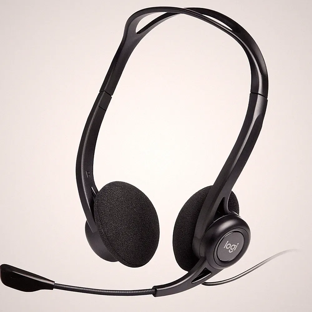 Logitech 960 USB - On-ear Headset | Schwarz Neu