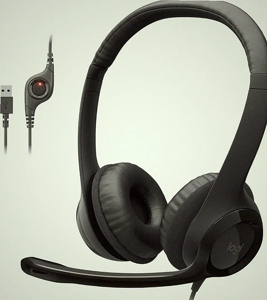 Logitech - 981-000014 - H390 USB Headset - Stereo mit Mikrofon USB Kopfhörer