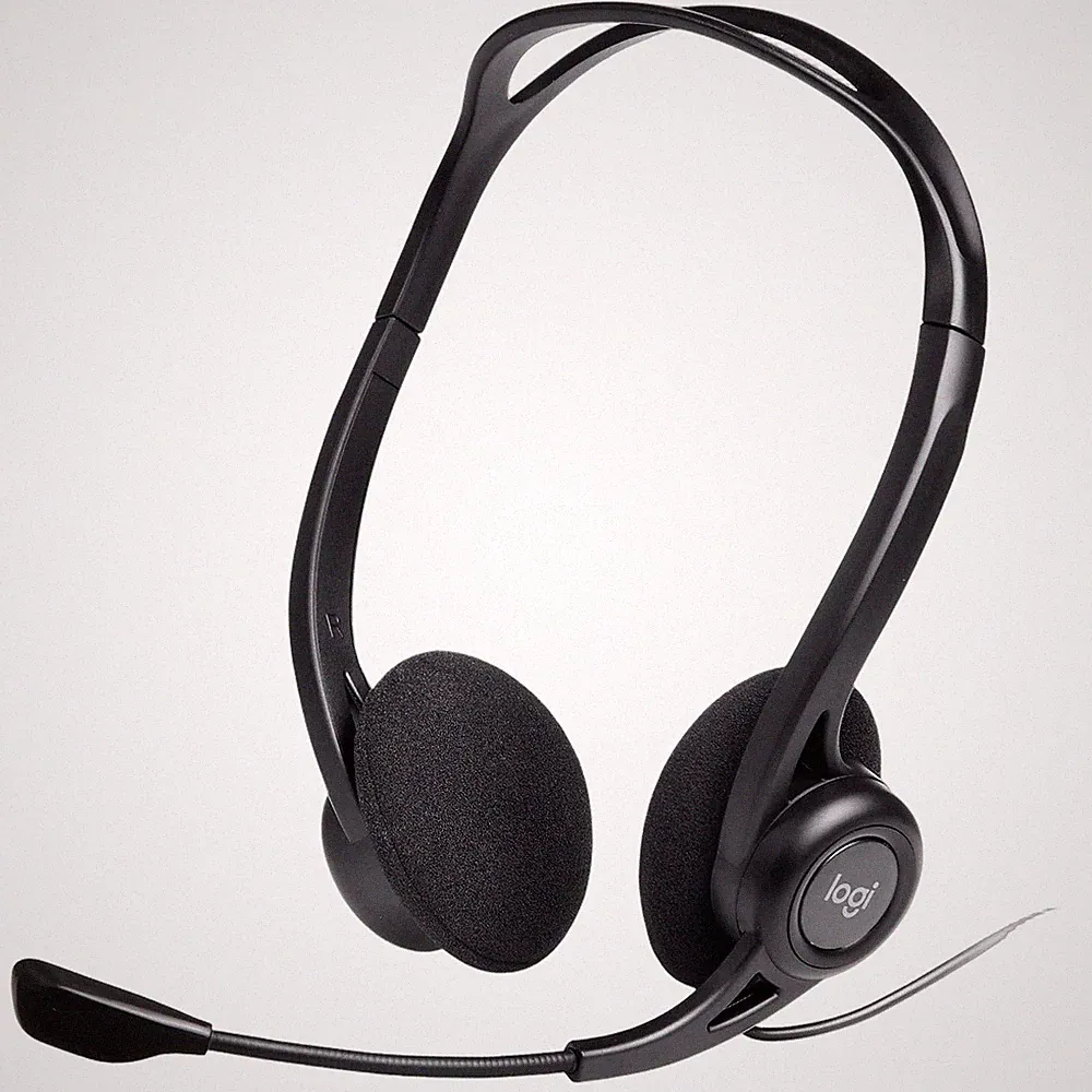 Logitech 981-000100 Stereo Headset PC Laptop Kopfhörer mit Mikrofon Schwarz