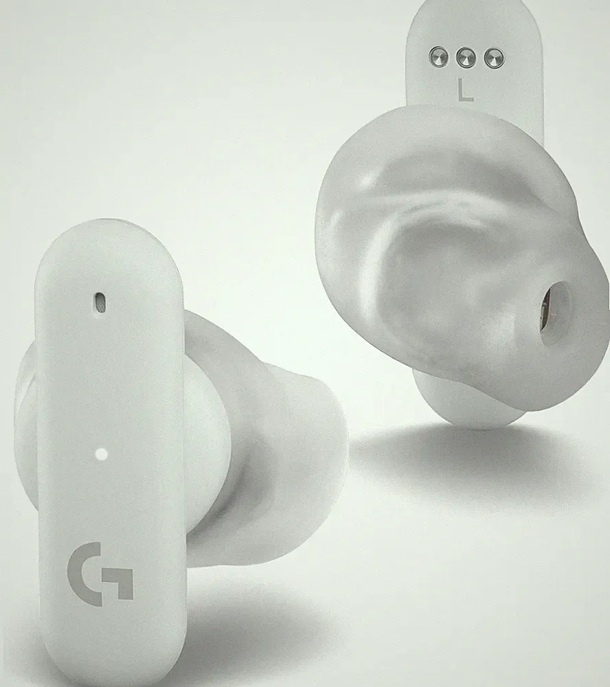 Logitech G FITS True Wireless Gaming Earbuds, individuell zugeschnittene Passfor