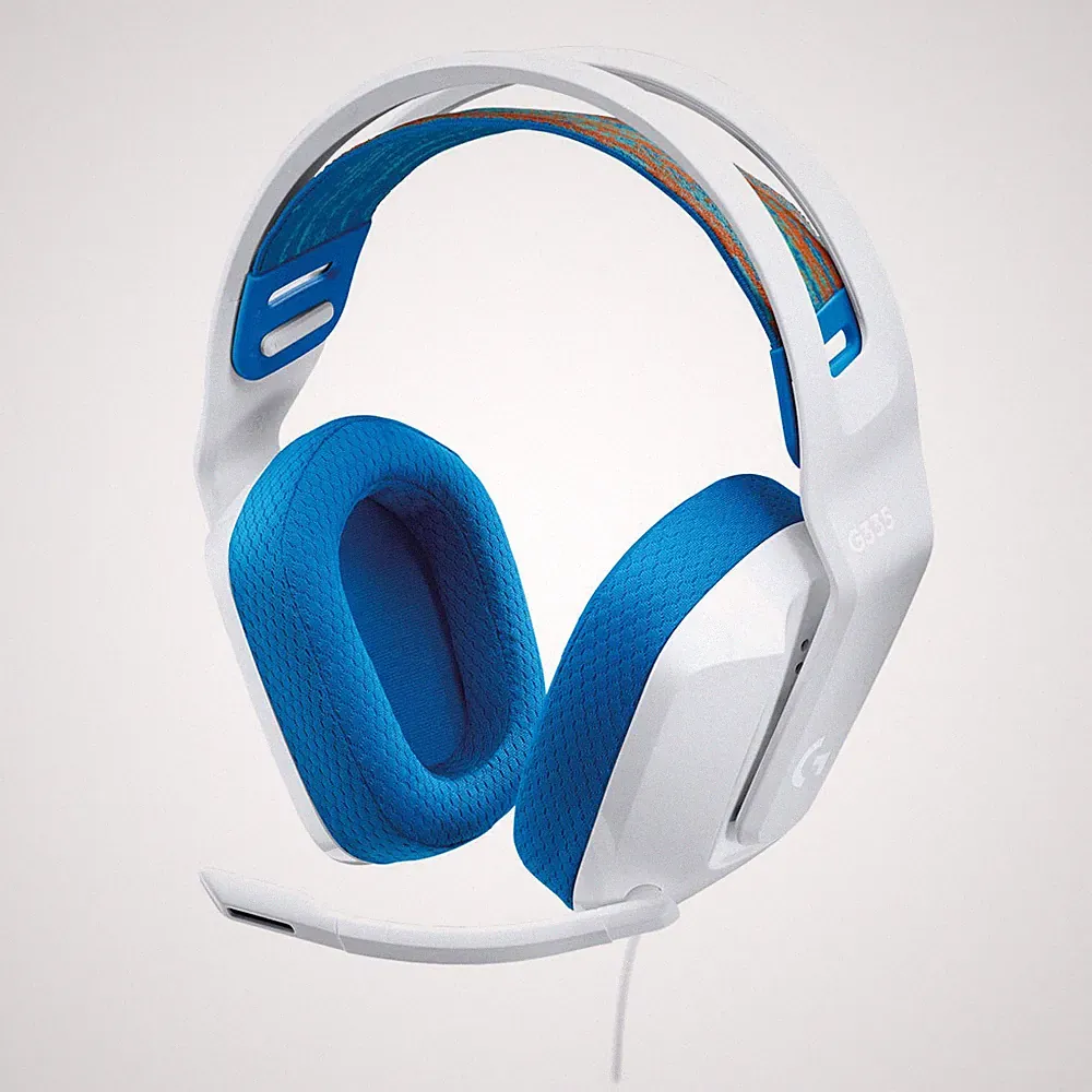 Logitech G G335 Kopfhörer Kabelgebunden Kopfband Gaming Weiß