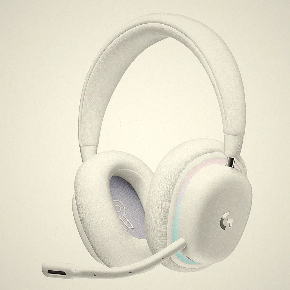 Logitech G G735 Kabelloses Gaming Headset, LIGHTSYNC RGB-Beleuchtung, Weiß