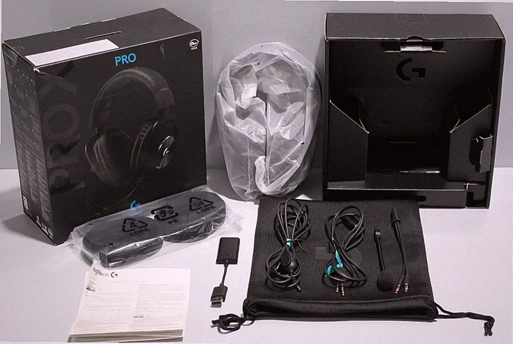 Logitech G Pro X Gaming Headset Kopfhörer Schwarz (981-000818)