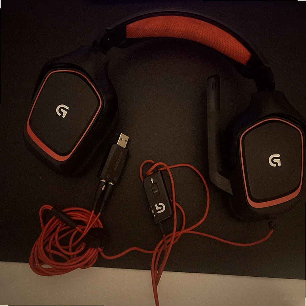 Logitech G230 Headset Schwarz-Rot Kopfhörer Mit Mikrofon